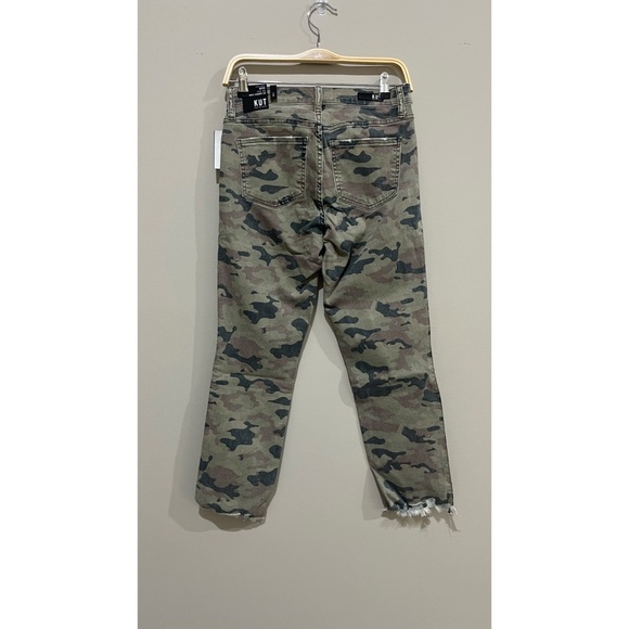 Kut from the Kloth Reese Fab Ab Ripped Camo Print High Waist Jeans Size 2 - Picture 8 of 8